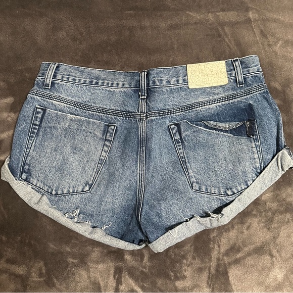 One Teaspoon Bandits Denim Shorts Pacifica - Picture 3 of 6